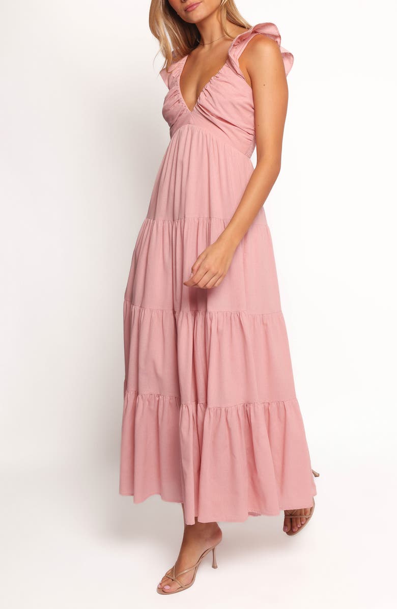 Petal & Pup Susie Tiered Maxi Dress, Alternate, color, Pink
