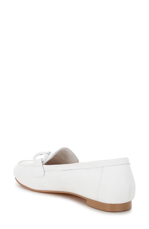 Rag & Co Taranis Bit Loafer In White