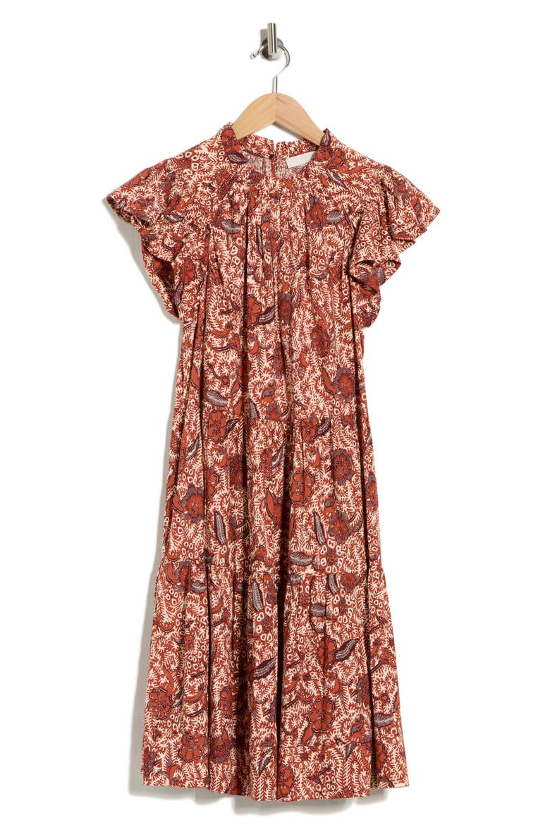 Kasim Dress, Alternate, color, BRICK