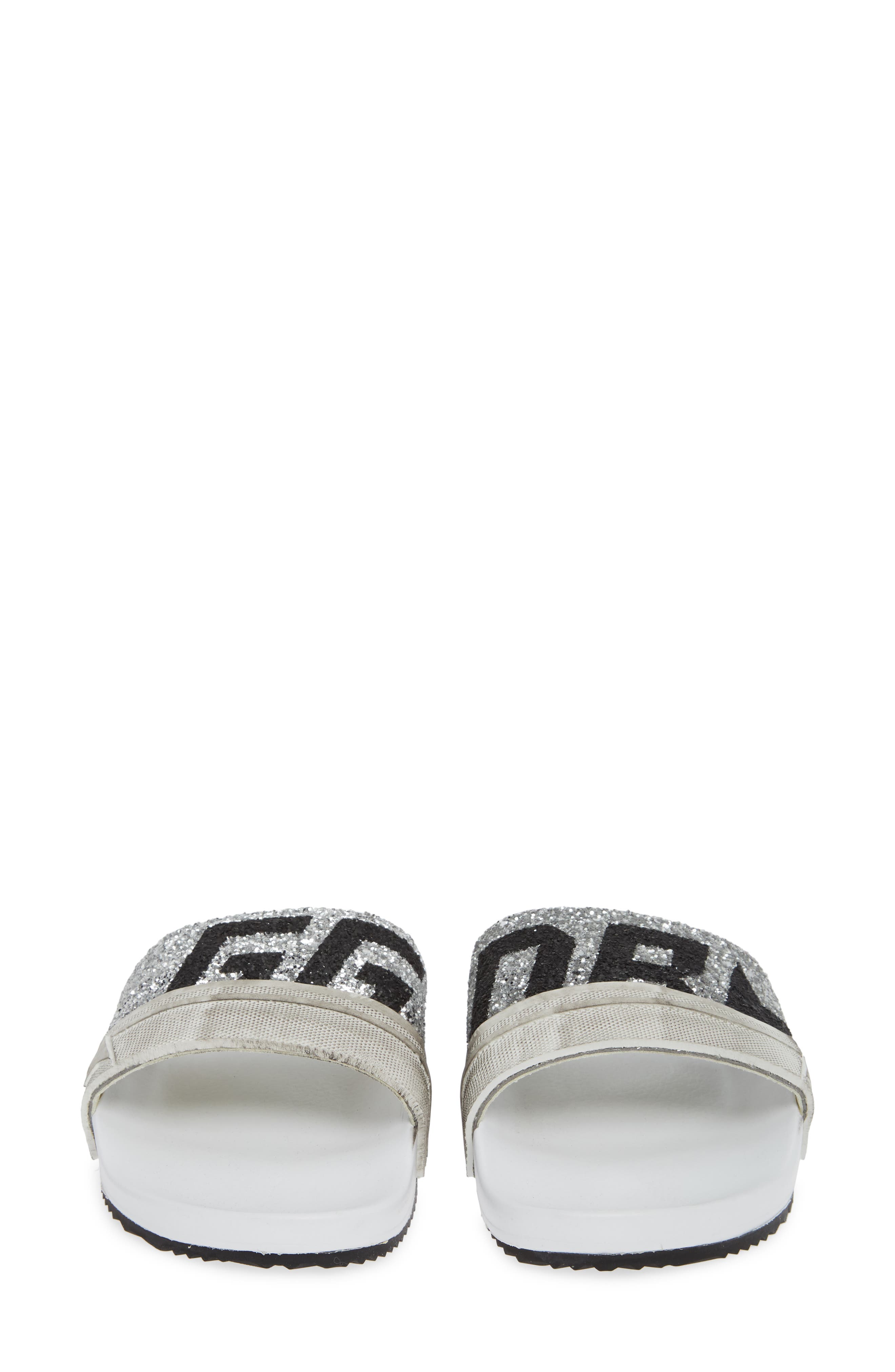 Golden Goose Glitter Poolstar Sport Slide, Alternate, color, 