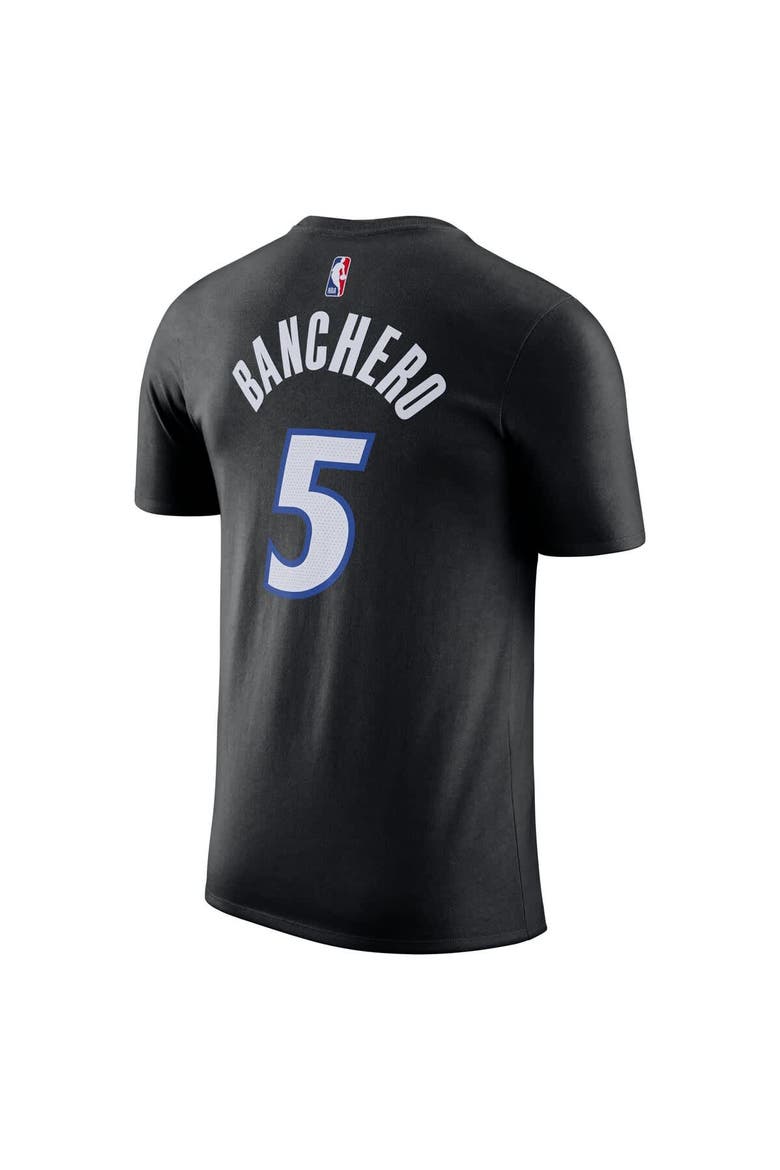 Unisex Jordan Brand Paolo Banchero Black Orlando Magic Name & Number T-Shirt - Statement Edition, Alternate, color, Black