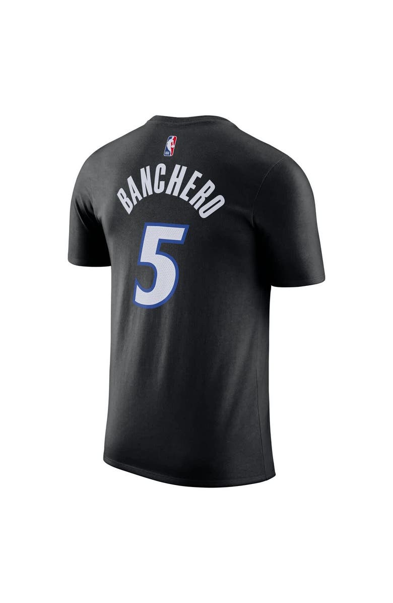 Jordan Brand Unisex Jordan Brand Paolo Banchero Black Orlando Magic Name 
Number T-Shirt - Statement Edition, Alternate, color, Black