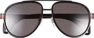 Gucci 58mm Polarized Aviator Sunglasses