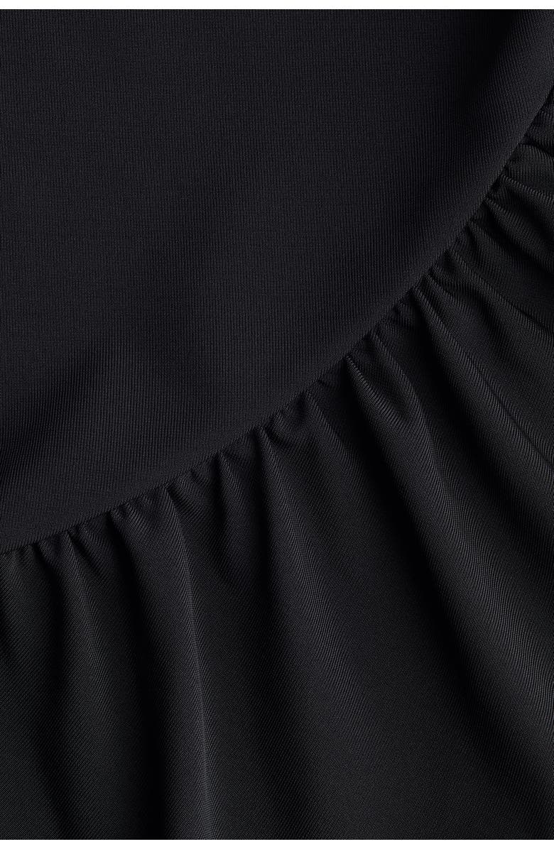 H&M Draped Thong Body, Alternate, color, Black