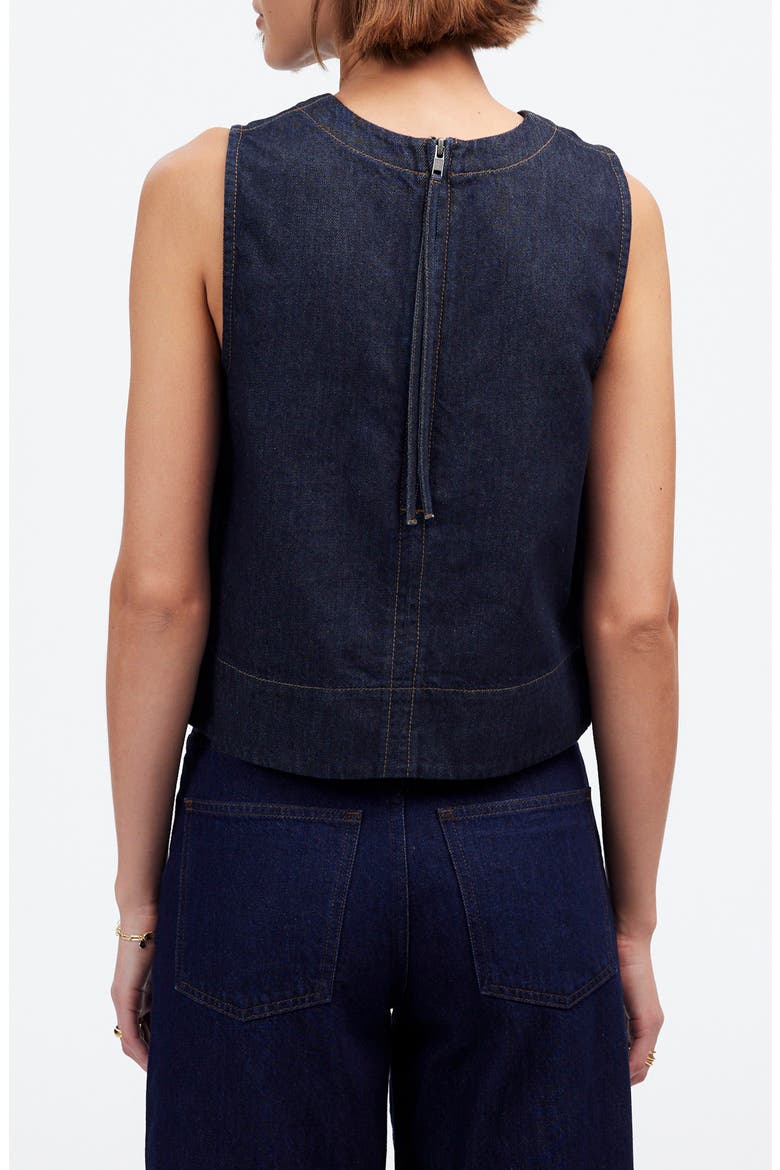 Boxy Denim Shell, Alternate, color, ESSEX WASH