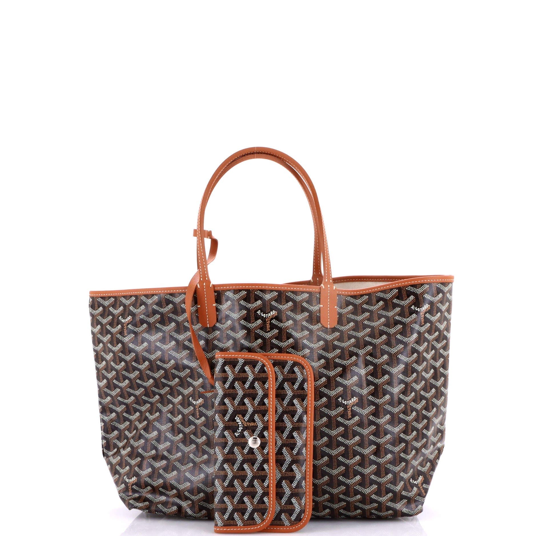 Pre-Owned Goyard Saint Louis Tote Coated Canvas PM, Alternate, color, Brown