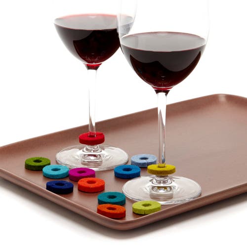 Graf & Lantz Graf Lantz Wine-o's Merino Wool Round Wine Markers In Midcentury