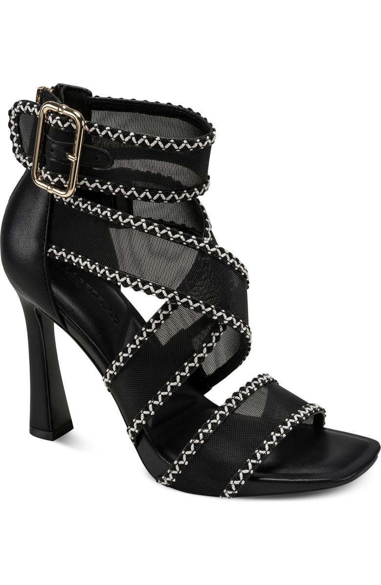 KARL LAGERFELD PARIS Careliz Ankle Strap Sandal, Main, color,