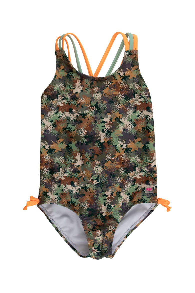 UPF50 Sun Protected Cross-Back One Piece, Main, color, Classic Camo
