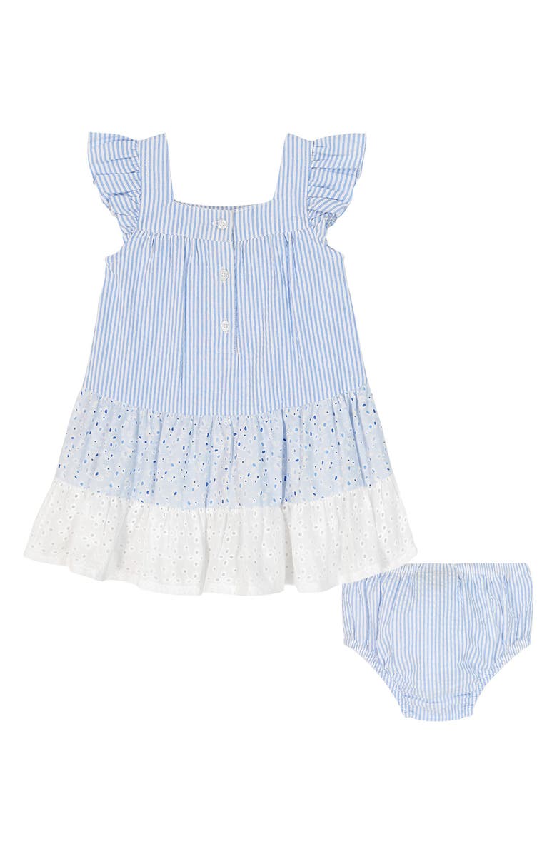 Tommy Hilfiger Seersucker Tiered Dress & Bloomers Set, Alternate, color, Prepack Assorted