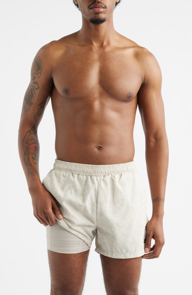 OVERTIME Daybreak Swim Trunks, Alternate, color, Cream