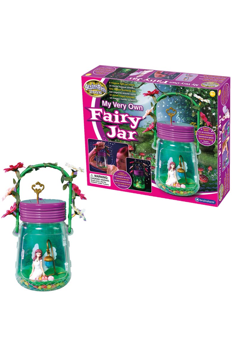Brainstorm Toys My Very Own Fairy Jar Light and Sounds, Alternate, color, Multicolored