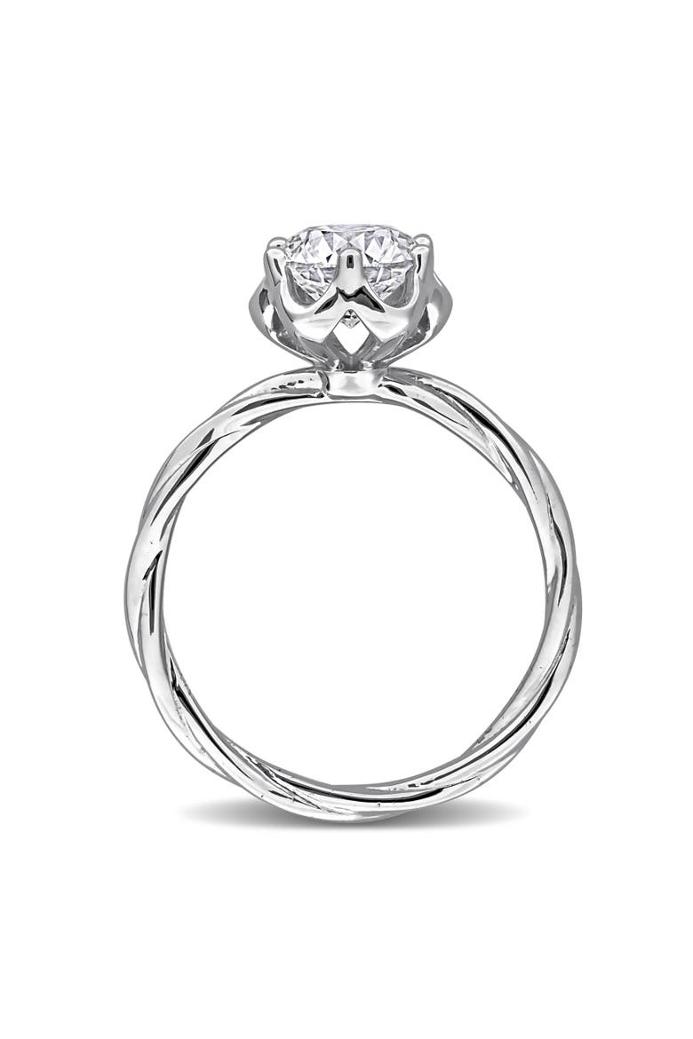 1 ctw Lab-Grown Diamond Engagement Ring 18k, Alternate, color, White Gold