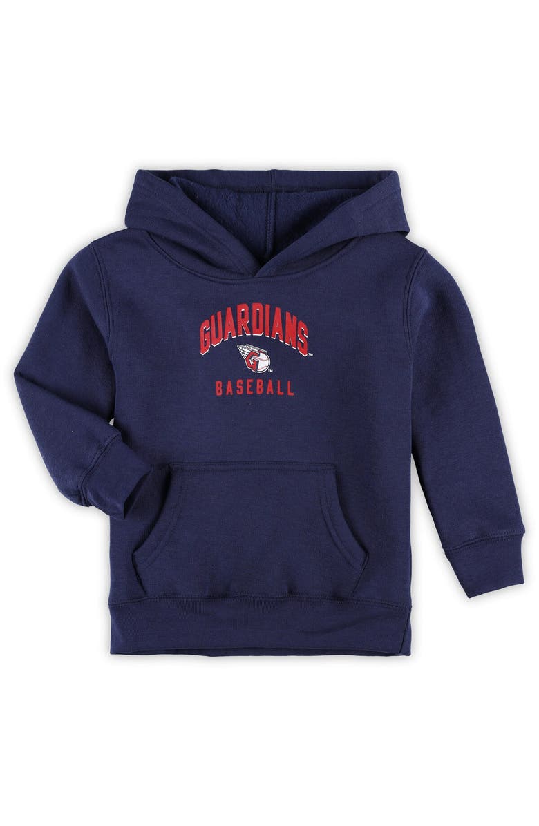 Outerstuff Toddler Navy/Gray Cleveland Guardians Play-By-Play Pullover Fleece Hoodie & Pants Set, Alternate, color, 