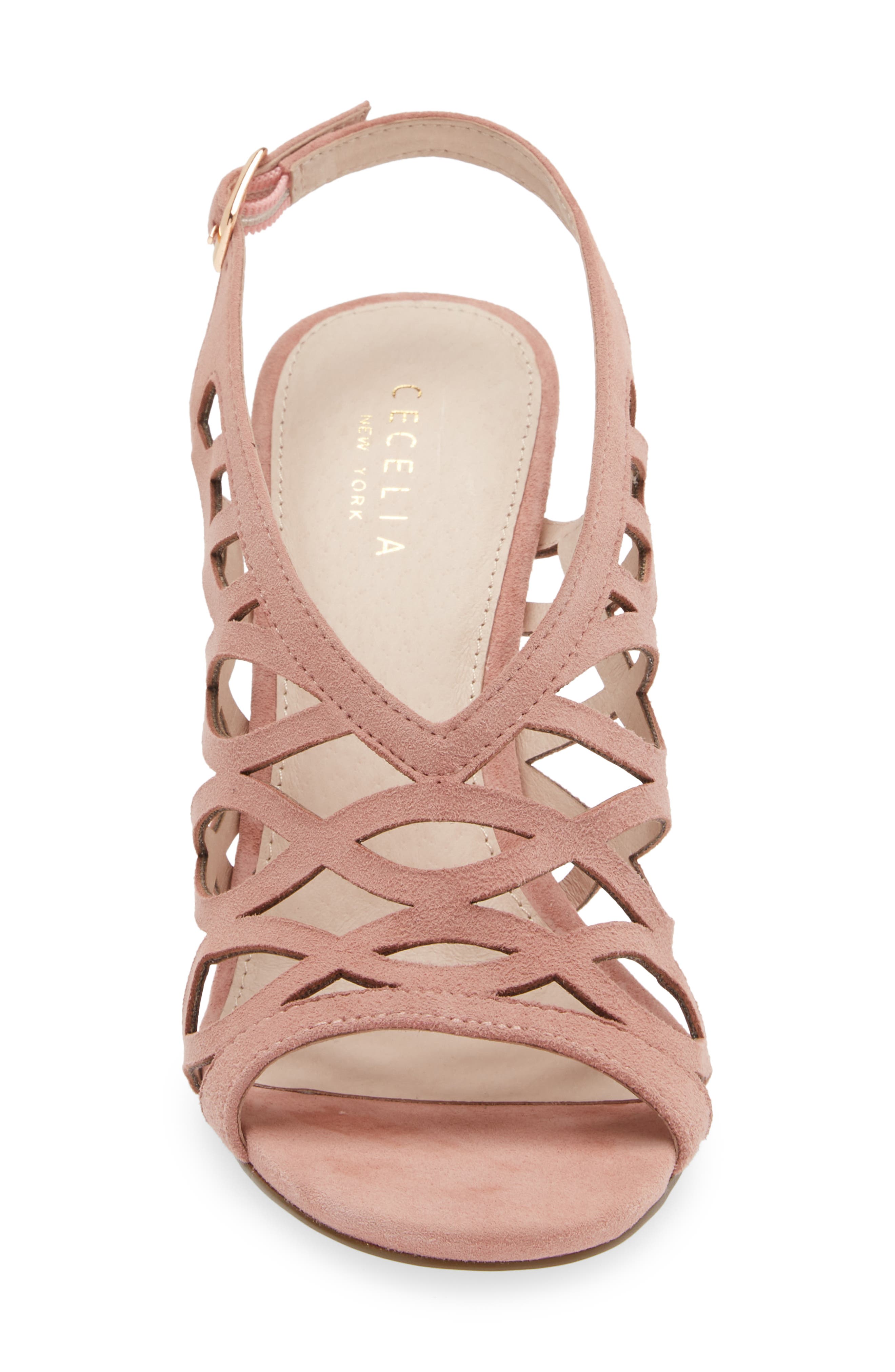 Charming Slingback Sandal, Alternate, color, SEA SHELL PINK SUEDE