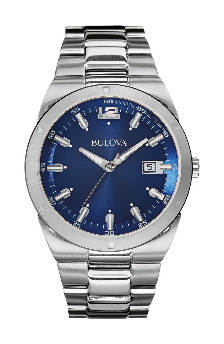 BULOVA Men's Classic Analog Quartz Watch, 43mm, Main, color, 