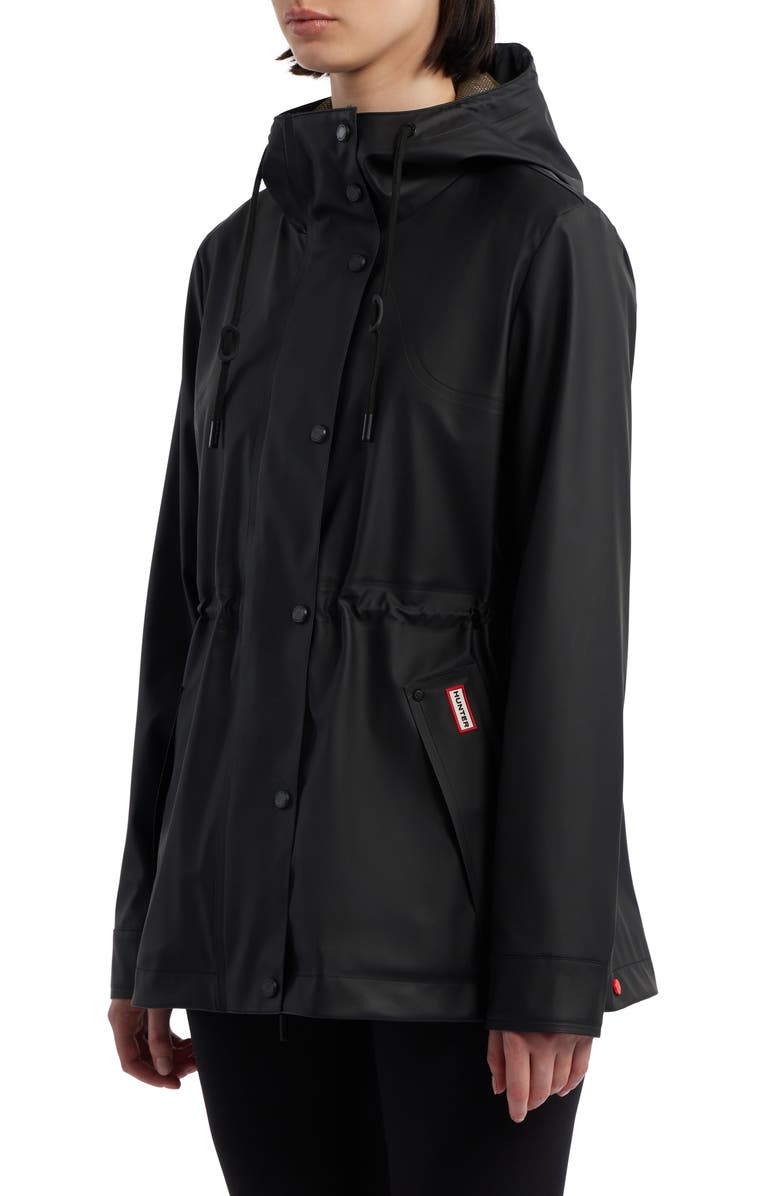 Hunter Abbey Short Rubberized Rain Jacket, Alternate, color,