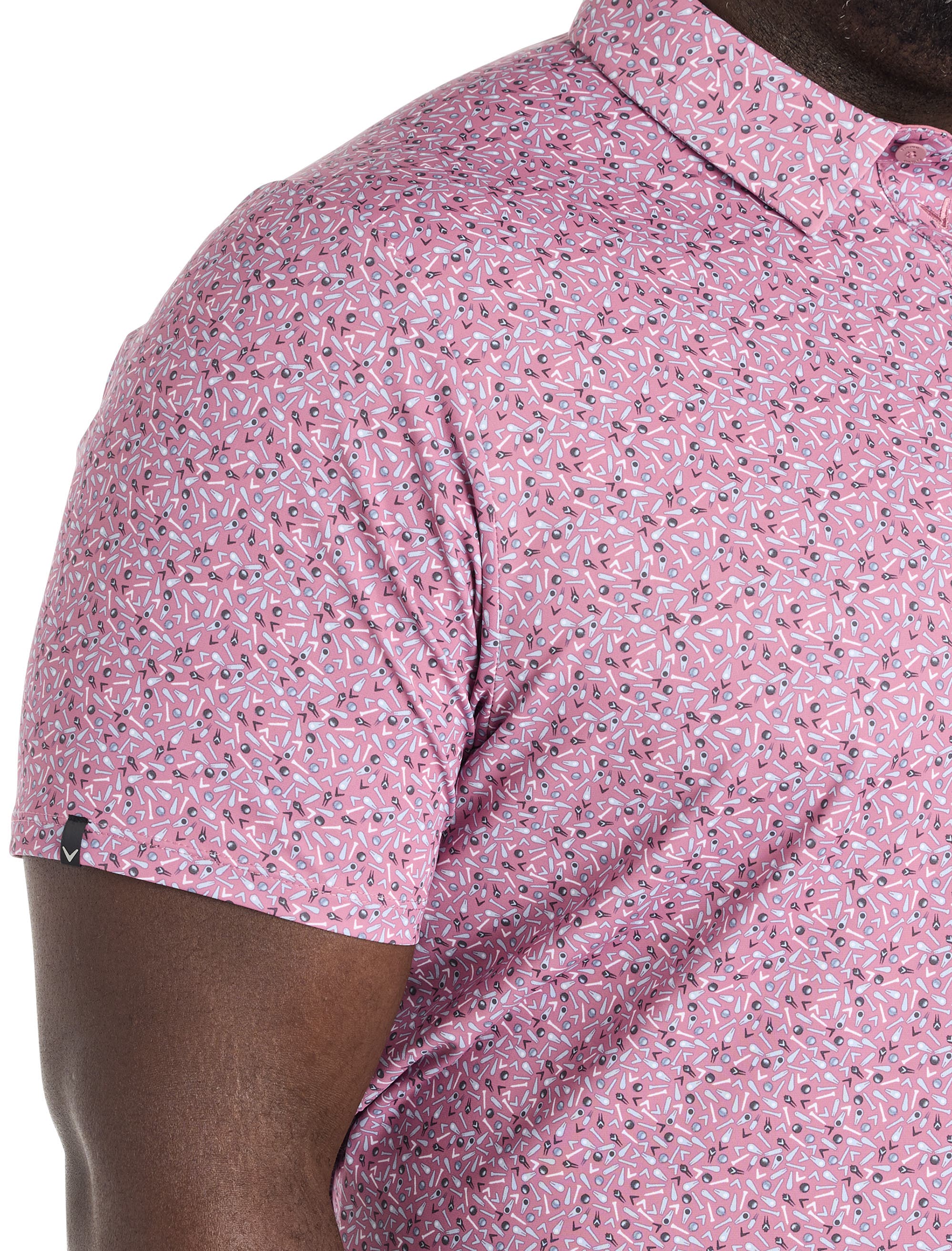 Big & Tall Confetti-Print Performance Polo Shirt - image 2