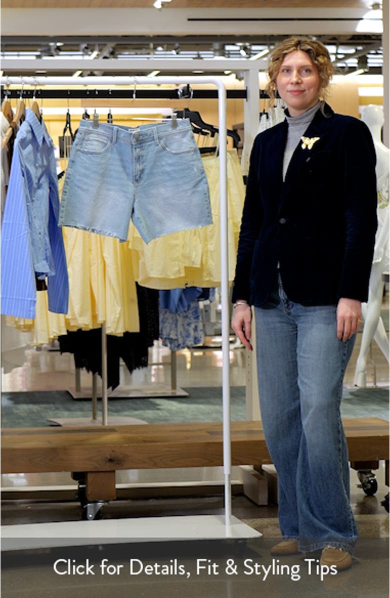 The Icon Cutoff Denim Shorts, sales video thumbnail
