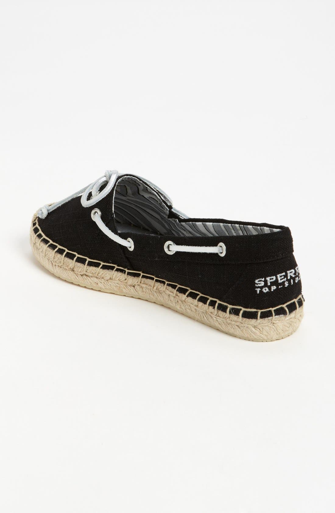 Sperry 'Katama' Flat, Alternate, color, BLACK