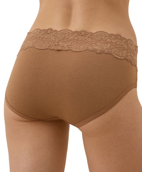 Organic Cotton Lace Waist Brief 3-Pack