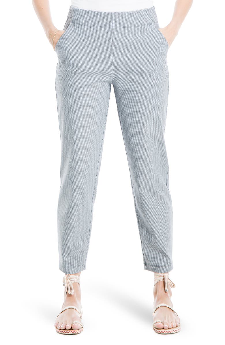 MAX STUDIO High Waist Pull-On Stretch Knit Pants, Main, color,