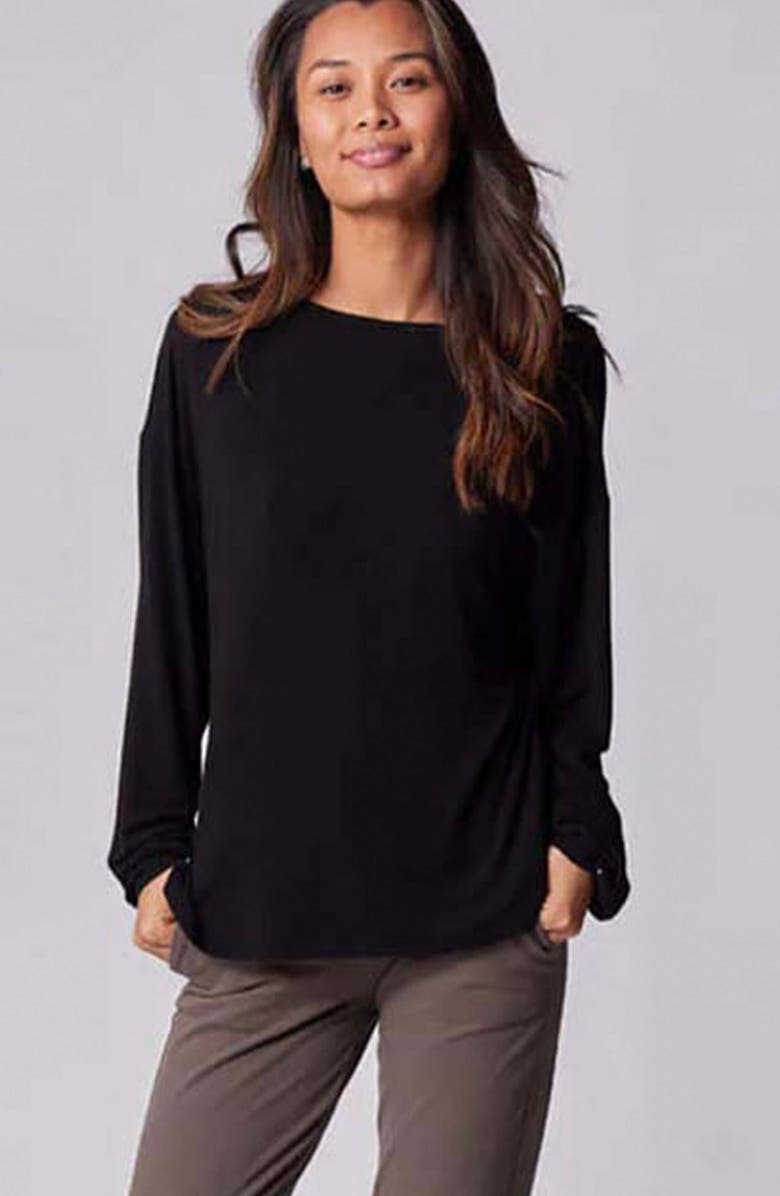 Of an Origin Nursing & Maternity Everywhere Long-Sleeve Wrap Blouse, Alternate, color, 