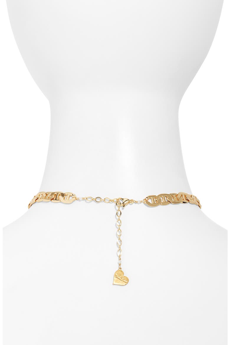 Corazon Choker Necklace, Alternate, color, GOLD