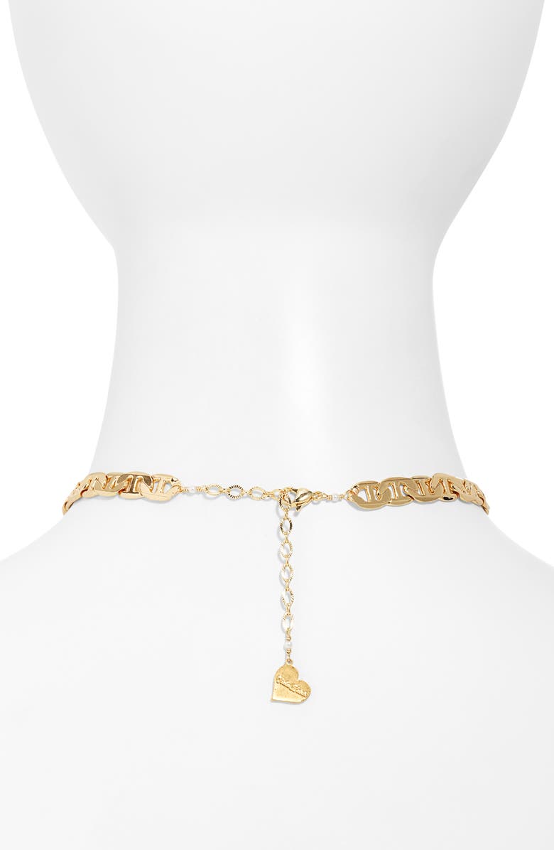 VIDAKUSH Corazon Choker Necklace, Alternate, color, Gold
