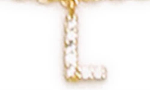 Petit Moments Call Me By Your Name Initial Pendant Necklace In Gold - L