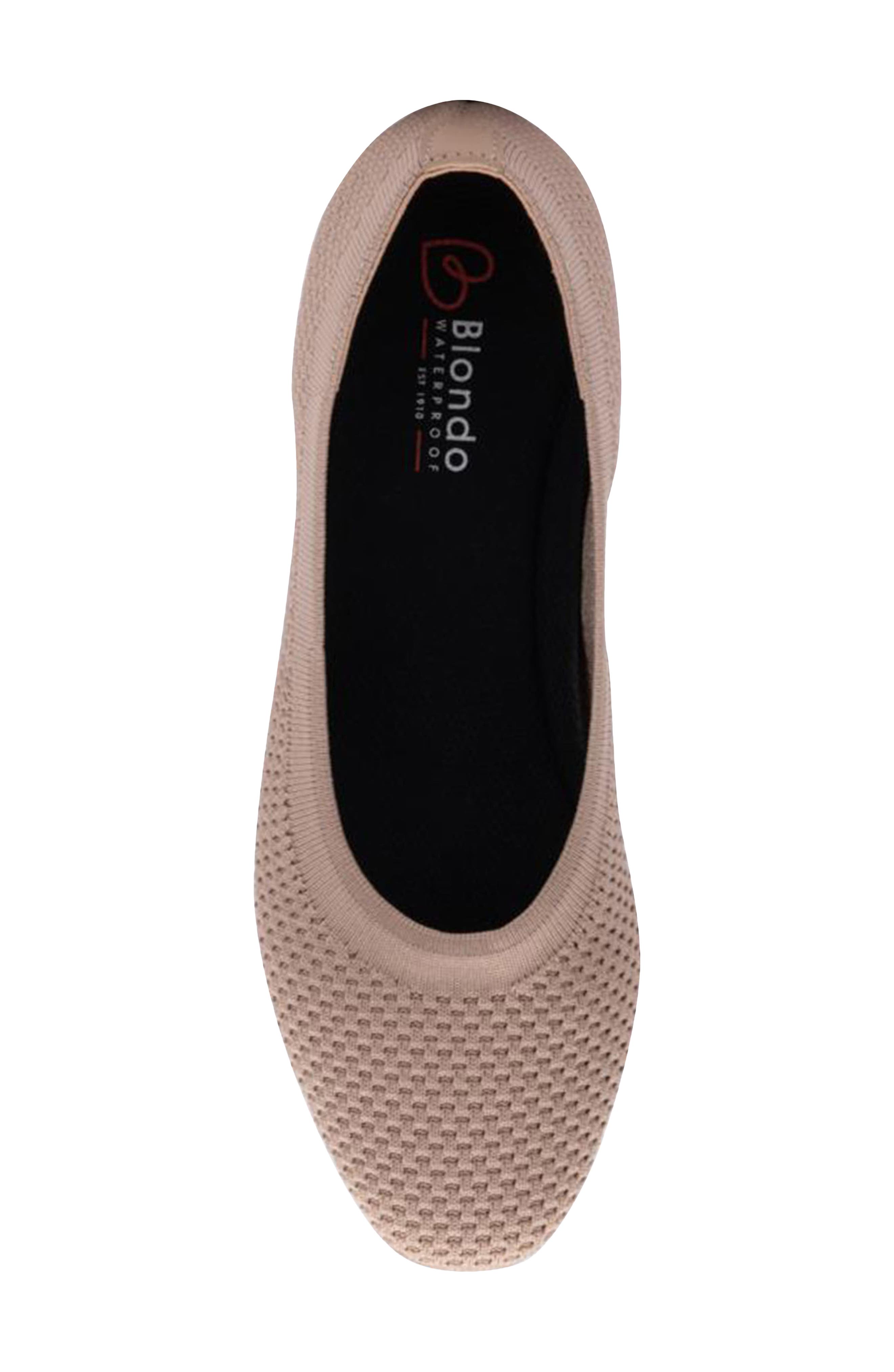 Brooklyn Waterproof Flat, Alternate, color, BLUSH KNIT