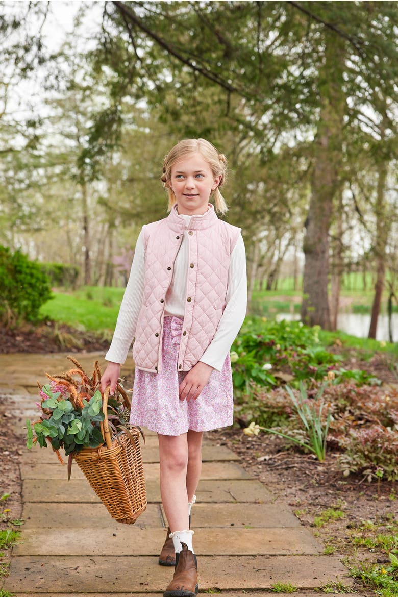Kids' Classic Quilted Vest, Alternate, color, Light Pink