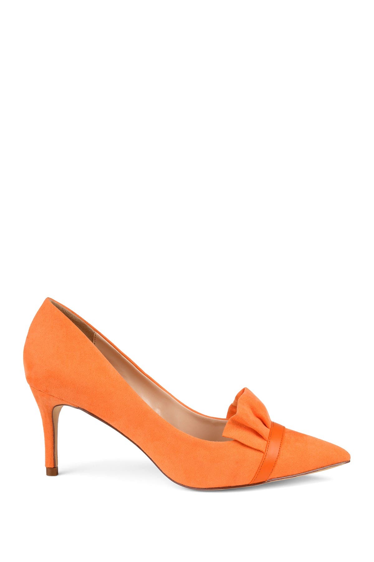 JOURNEE Marek Ruffle Pump, Alternate, color, ORANGE