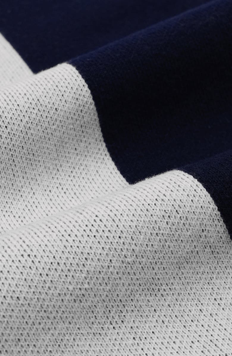 STUDENTS Gibson Stripe Quarter Zip Long Sleeve Polo, Alternate, color, Bone