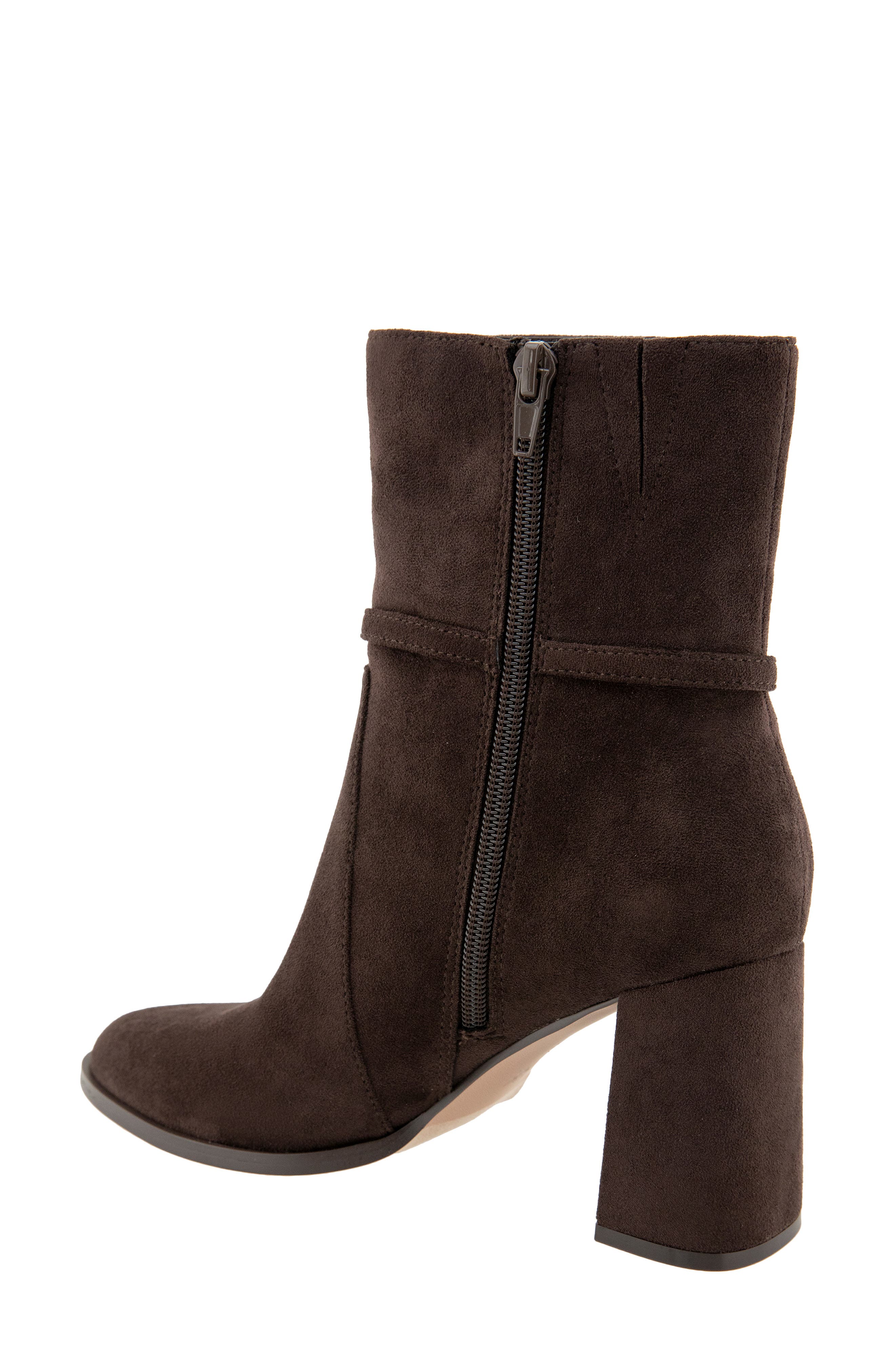 Wymer Block Heel Bootie, Alternate, color, DARK BROWN