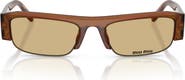 Miu Miu 51mm Rectangular Sunglasses