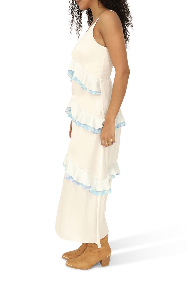 Lovely Day Ruffle Maxi Dress, Alternate, color, WHITE