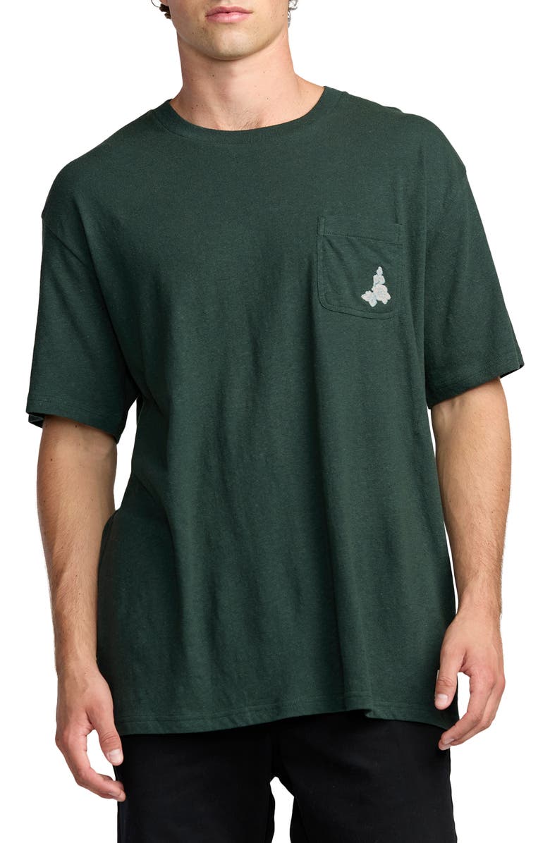 Billabong Austin Garage Cotton & Hemp T-Shirt, Main, color, Green