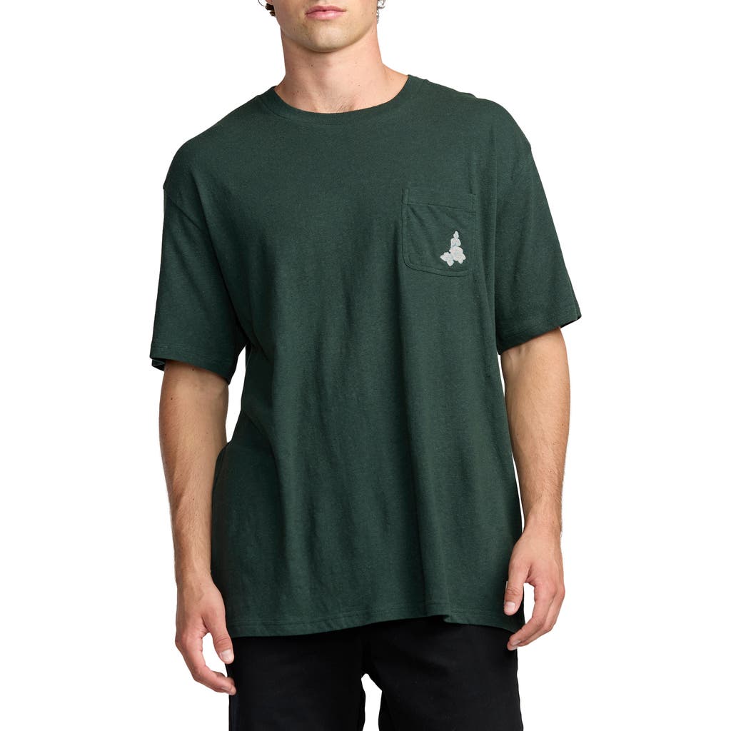 Billabong Austin Garage Cotton & Hemp T-shirt In Green