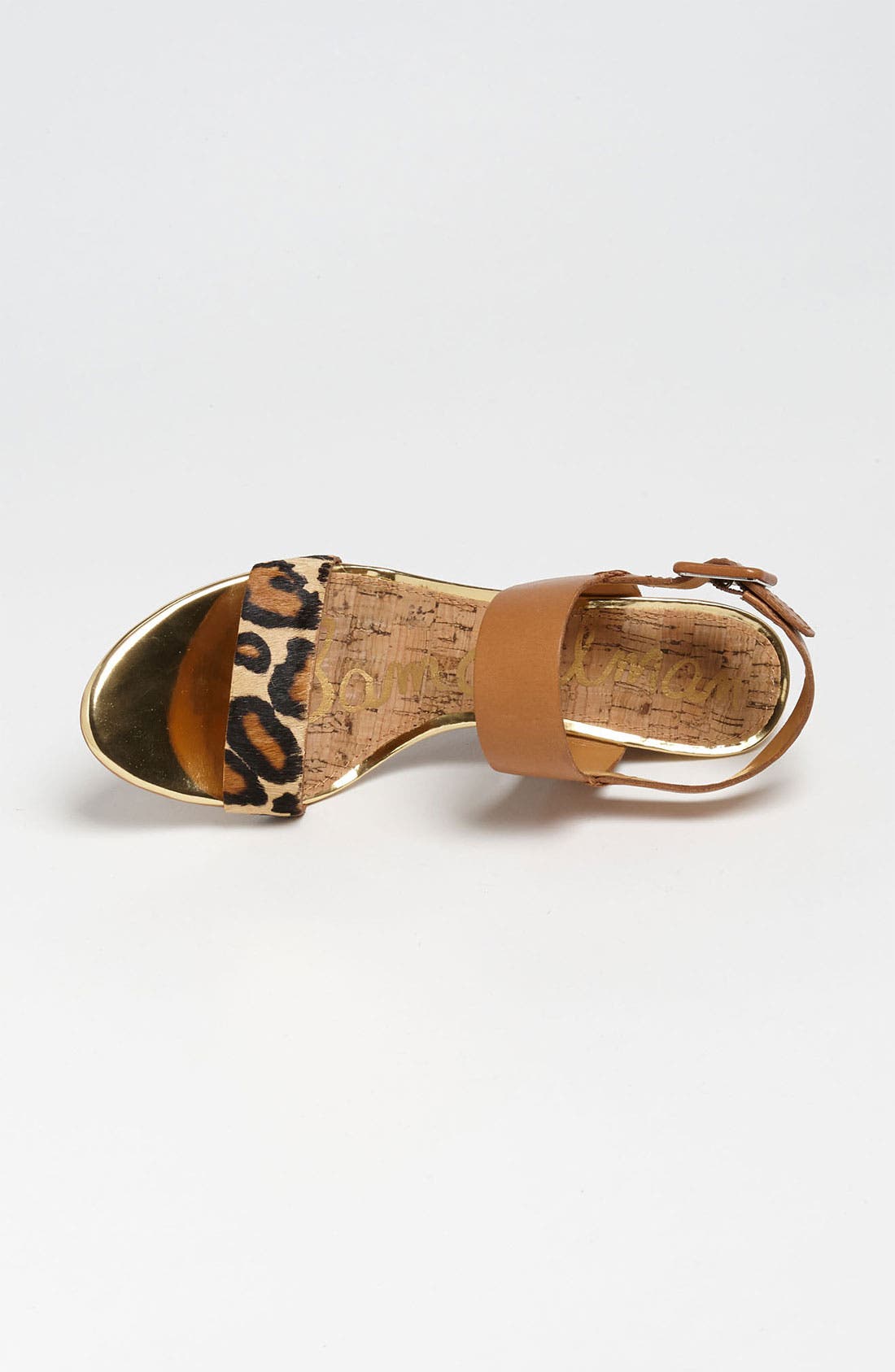 'Sutton' Sandal, Alternate, color, SADDLE/ NEW NUDE LEOPARD