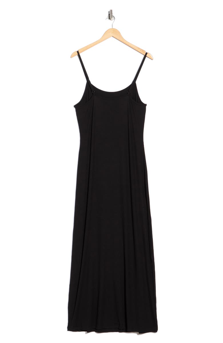 NORDSTROM RACK Tranquility Maxi Nightgown, Alternate, color, Black