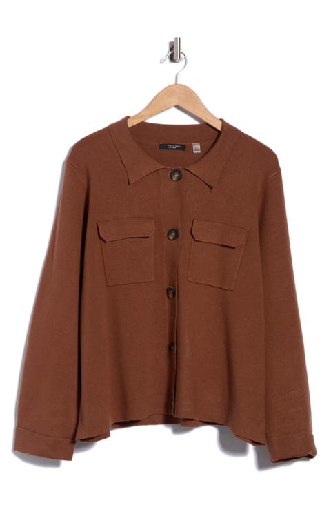 Crop Sweater Jacket