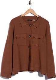 T Tahari Crop Sweater Jacket