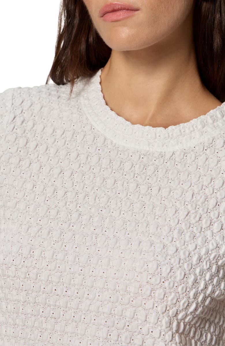 Sanctuary Perfect Puckered Lace T-Shirt, Alternate, color, White