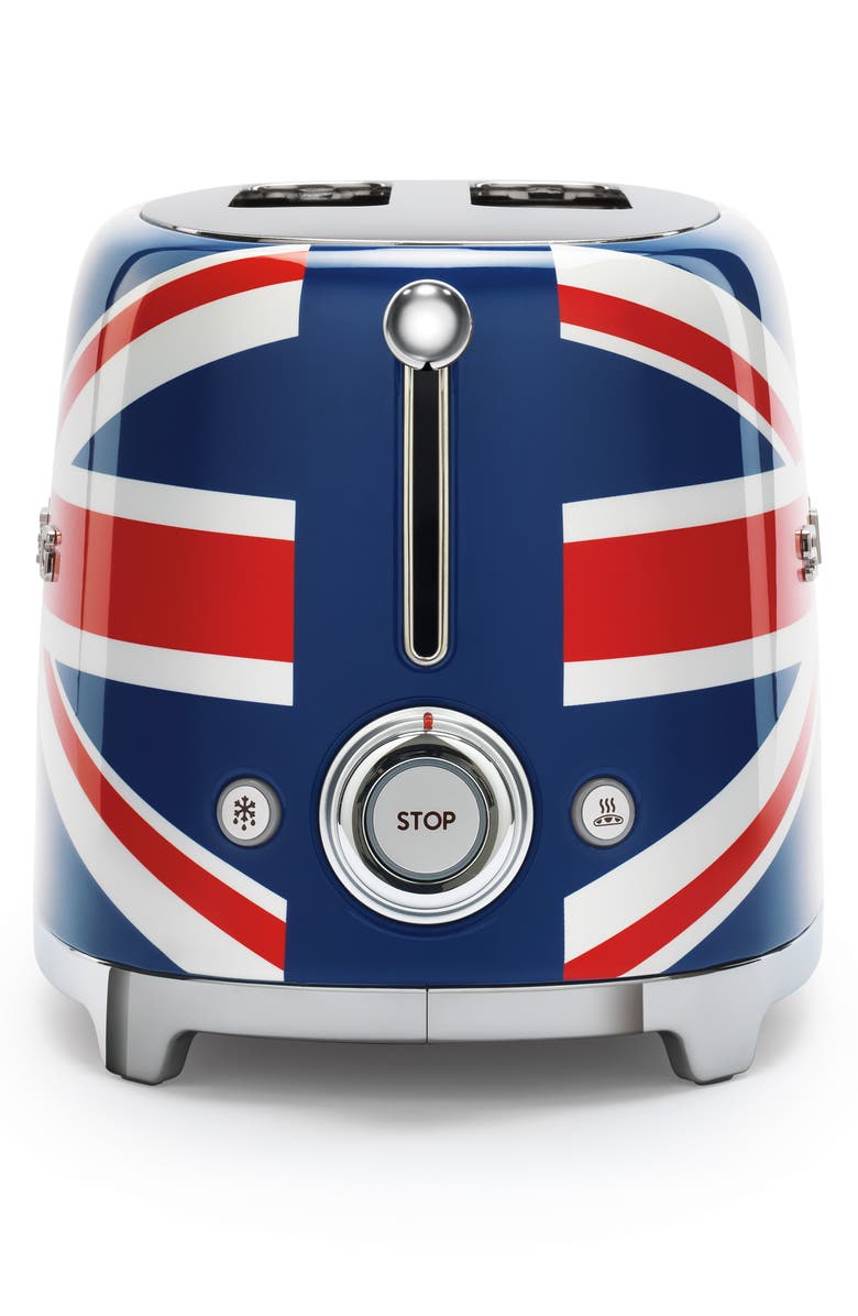 smeg Union Jack Two-Slice Toaster, Alternate, color, 