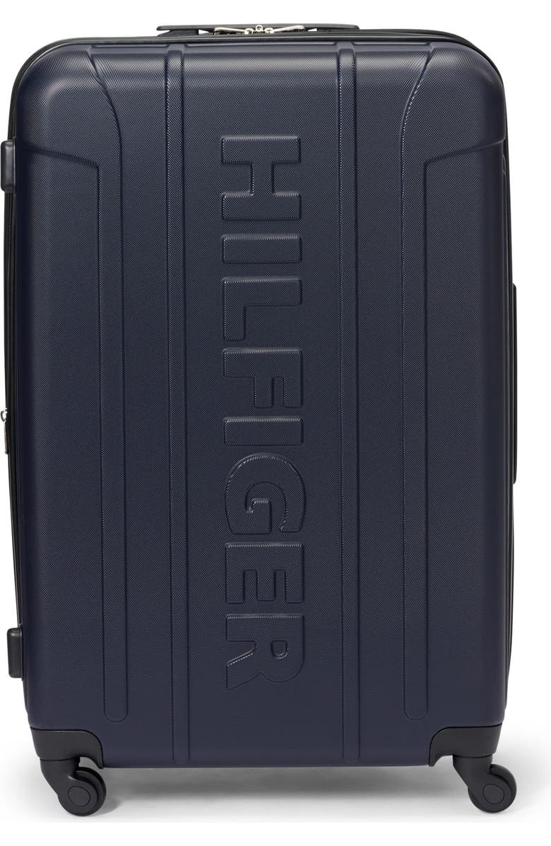 Tommy Hilfiger Big Hilfiger 28" Upright Suitcase, Main, color, Navy