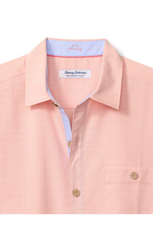 Tommy Bahama Castal Cool Costa Check Short Sleeve Button-up Shirt