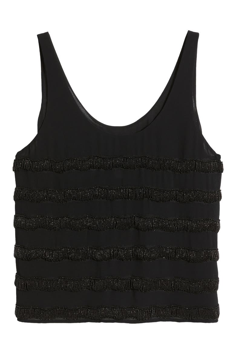 Embellished Tank, Alternate, color, BLACK