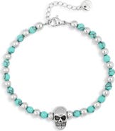 EYE CANDY LOS ANGELES Men's Kenji Beaded Skull Bracelet