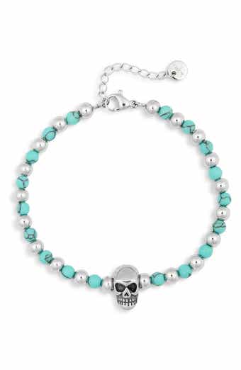 EYE CANDY LOS ANGELES Men's Kenji Beaded Skull Bracelet